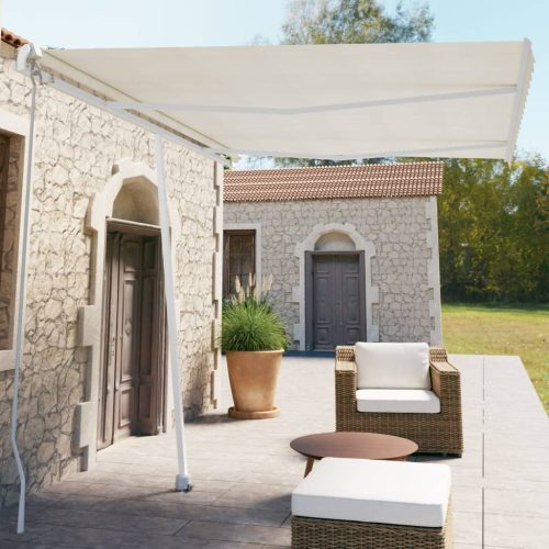 Samostojeća tenda na ručno uvlačenje 350 x 250 cm krem