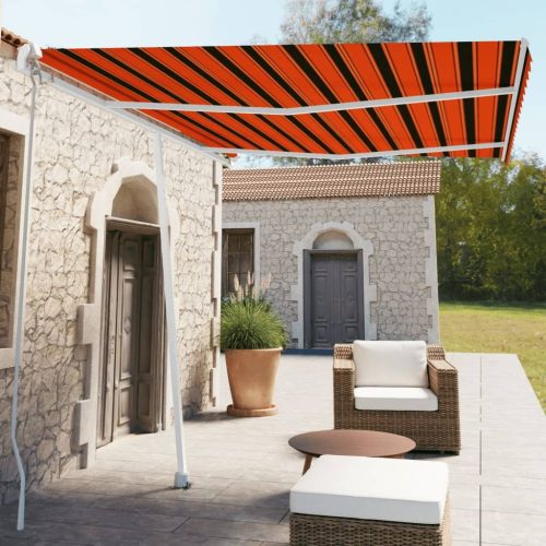 Samostojeća tenda na ručno uvlačenje 350x250cm narančasto-smeđa