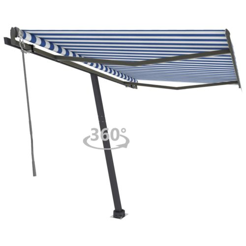 Samostojeća automatska tenda 350x250 cm plavo-bijela