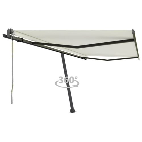 Samostojeća automatska tenda 450 x 300 cm krem
