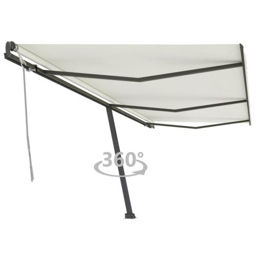 Samostojeća tenda na ručno uvlačenje 600 x 300 cm krem