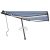 Tenda na ručno uvlačenje s LED svjetlom 400x350 cm plavo-bijela