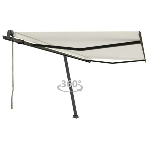 Samostojeća automatska tenda 450 x 350 cm krem