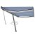 Tenda na ručno uvlačenje LED 500 x 350 cm plavo-bijela