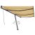 Samostojeća tenda na ručno uvlačenje 600 x 350 cm žuto-bijela
