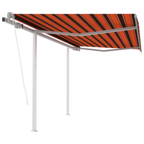 Automatska tenda na uvlačenje 3,5 x 2,5 m narančasto-smeđa