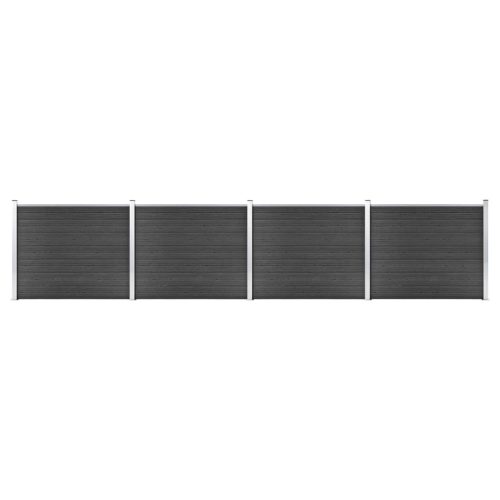 Set panela za ogradu WPC 699 x 146 cm sivi