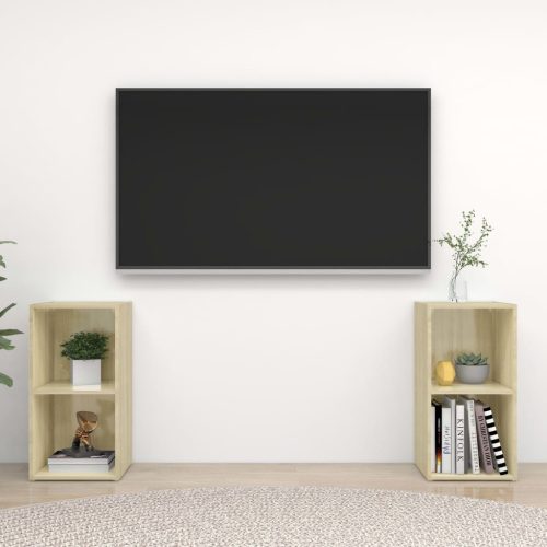 TV ormarići 2 kom boja hrasta 72x35x36,5 cm konstruirano drvo