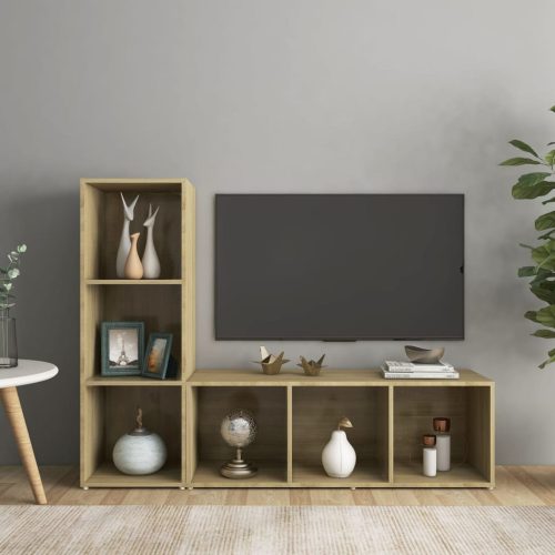 TV ormarići 2 kom boja hrasta 107x35x37 cm konstruirano drvo