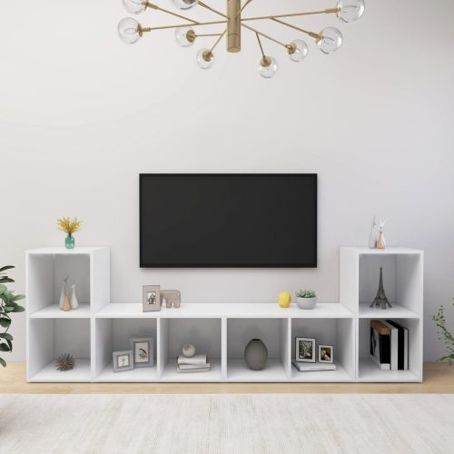 TV ormarići 4 kom bijeli 72 x 35 x 36,5 cm konstruirano drvo