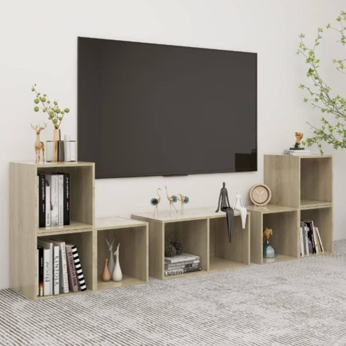 6-dijelni set TV ormarića boja hrasta sonome konstruirano drvo