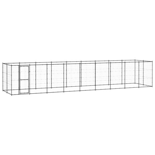 Vanjski kavez za pse čelični 21,78 m²