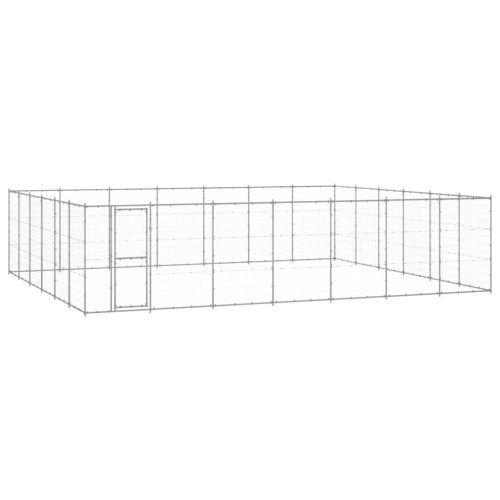 Vanjski kavez za pse od pocinčanog čelika 50,82 m²