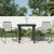 3-dijelni vrtni blagovaonski set od PVC ratana crni