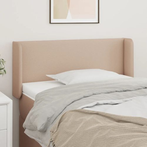 Uzglavlje s ušima boja cappuccina 83x16x78/88 cm umjetna koža