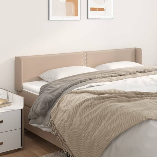 Uzglavlje s ušima boja cappuccina 183x16x78/88 cm umjetna koža