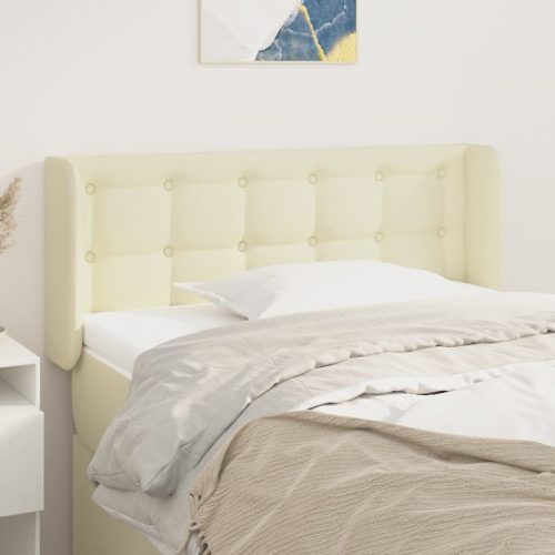 Uzglavlje s ušima krem 83x16x78/88 cm od od umjetne kože