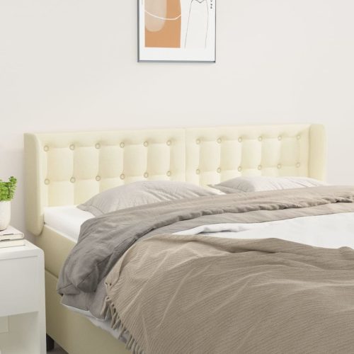 Uzglavlje s ušima krem 147x16x78/88 cm od od umjetne kože