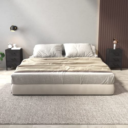 Noćni ormarići 2 kom crni 40 x 30 x 55 cm od masivne borovine