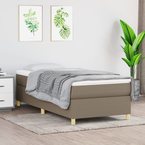 Okvir za krevet bez madraca smeđesivi 100 x 200 cm od tkanine