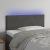 LED uzglavlje tamnosivo 100x5x78/88 cm baršunasto