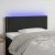 LED uzglavlje crno 100x5x78/88 cm baršunasto