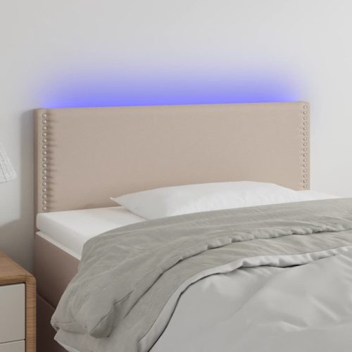 LED uzglavlje boja cappuccina 90 x 5 x 78/88 cm od umjetne kože