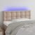 LED uzglavlje boja cappuccina 90 x 5 x 78/88 cm od umjetne kože