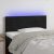 LED uzglavlje crno 90x5x78/88 cm baršunasto
