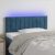 LED uzglavlje tamnoplavo 100x5x78/88 cm baršunasto