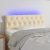 LED uzglavlje krem 90 x 7 x 78/88 cm od tkanine