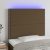 LED uzglavlje tamnosmeđe 80x5x118/128 cm od tkanine