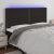 LED uzglavlje crno 180x5x118/128 cm od tkanine