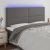 LED uzglavlje sivo 200x5x118/128 cm od umjetne kože