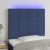 LED uzglavlje plavo 100x5x118/128 cm od tkanine