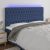 LED uzglavlje plavo 200x7x118/128 cm od tkanine