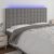 LED uzglavlje tamnosivo 200x5x118/128 cm od tkanine