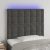 LED uzglavlje tamnosivo 90x5x118/128 cm baršunasto