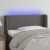 LED uzglavlje sivo 83x16x78/88 cm od umjetne kože