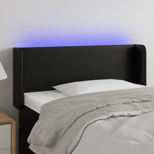 LED uzglavlje crno 103x16x78/88 cm od umjetne kože