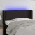 LED uzglavlje crno 83x16x78/88 cm od tkanine