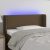 LED uzglavlje tamnosmeđe 93x16x78/88 cm od tkanine