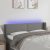 LED uzglavlje tamnosivo 147x16x78/88 cm od tkanine