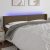 LED uzglavlje tamnosmeđe 203x16x78/88 cm od tkanine