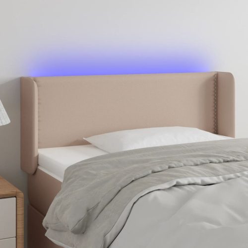 LED uzglavlje boja cappuccina 83x16x78/88 cm od umjetne kože