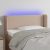 LED uzglavlje boja cappuccina 83x16x78/88 cm od umjetne kože