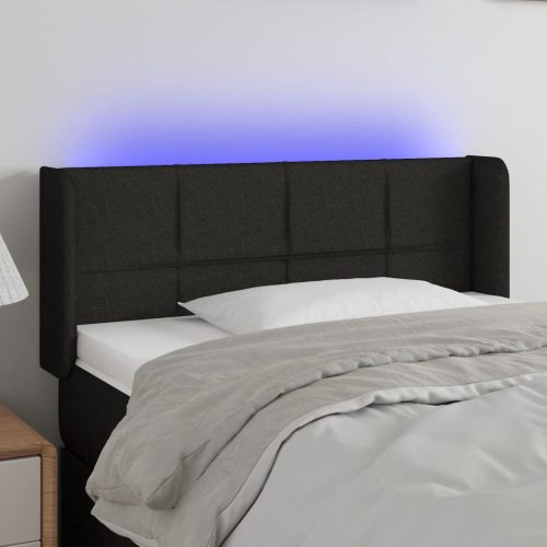 LED uzglavlje crno 83x16x78/88 cm od tkanine