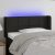 LED uzglavlje crno 83x16x78/88 cm od tkanine