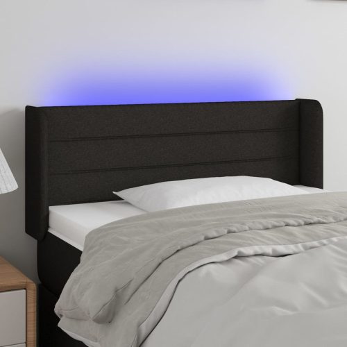 LED uzglavlje crno 83x16x78/88 cm od tkanine
