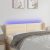 LED uzglavlje krem 147x16x78/88 cm od tkanine